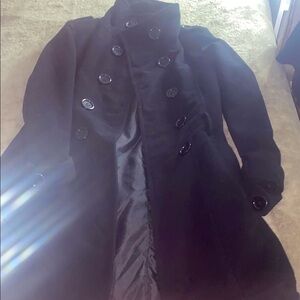 Black Double-Breasted Coat